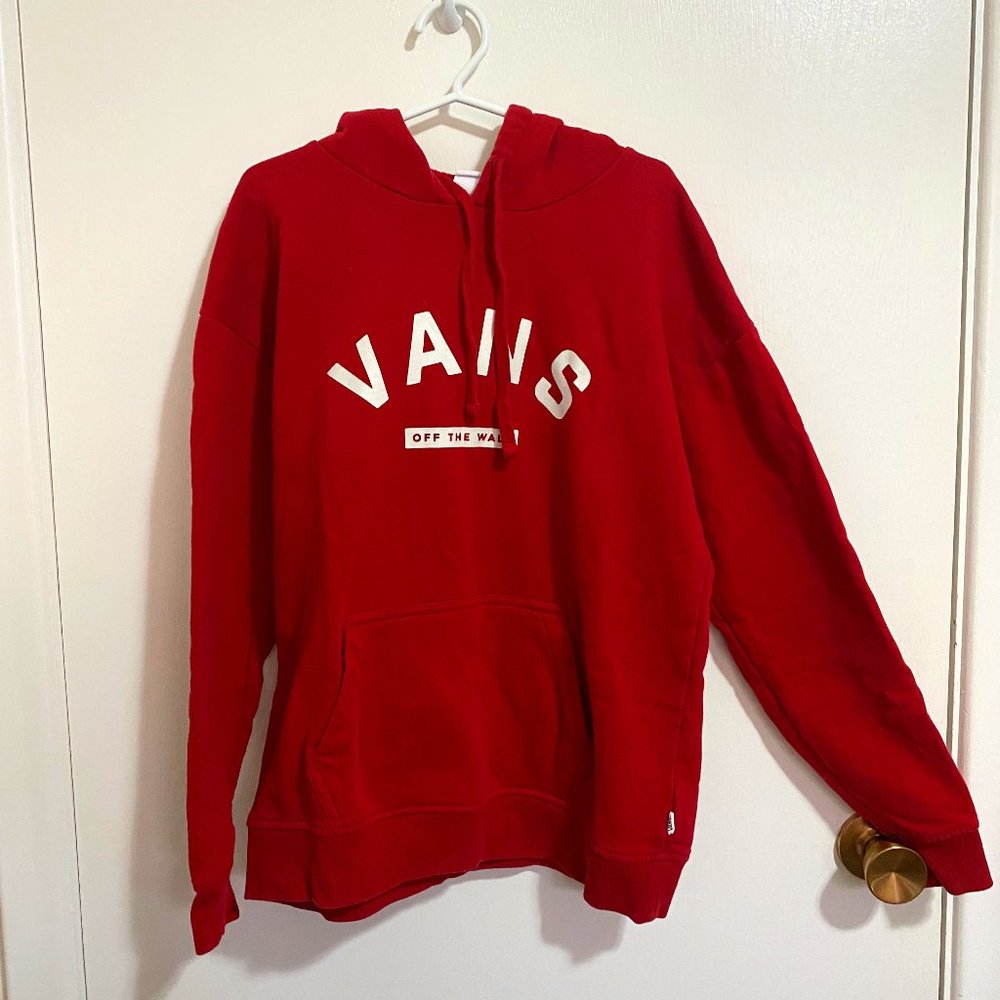 VANS RED HOODIE